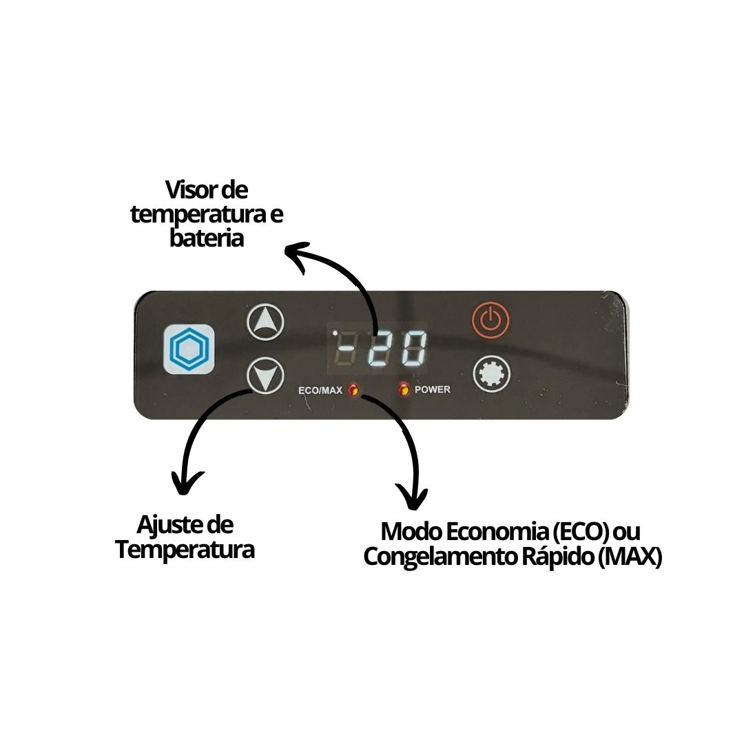 Mini Geladeira Portátil 35 Litros Para Caminhão Ônibus Van 12V/24V 110v/220v