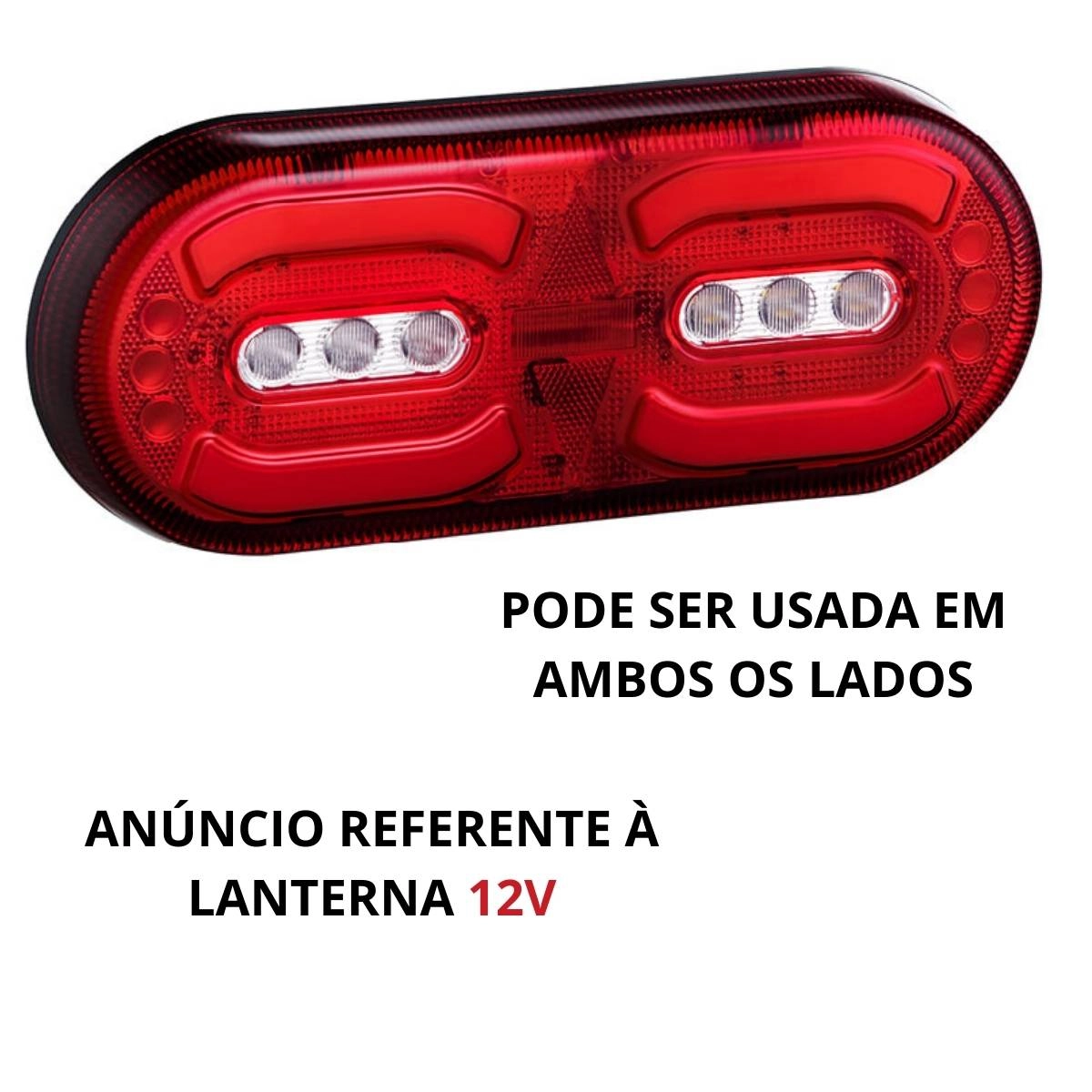 Par Lanterna Traseira Carreta Randon LED Implementos 12v