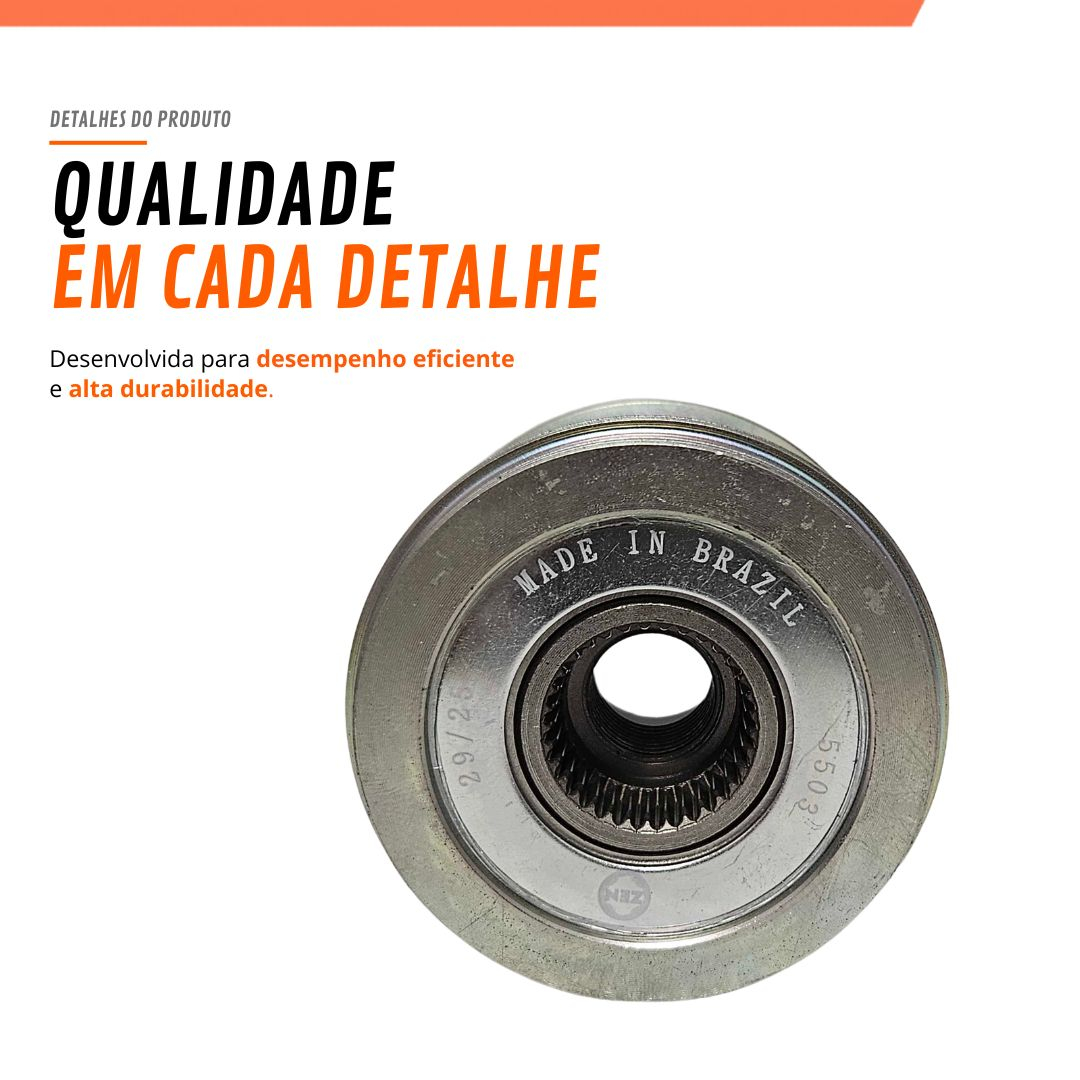 Polia Roda Livre Alternador 7 Filetes Para Toyota Camry Sedan 3.5 Land Cruiser 4.0 4 Runner 4.0 Zen 274150W010 Polia Roda Livre Alternador 7 Filetes Para Toyota Camry Sedan 3.5 Land Cruiser 4.0 4 Runner 4.0 Zen 274150W010