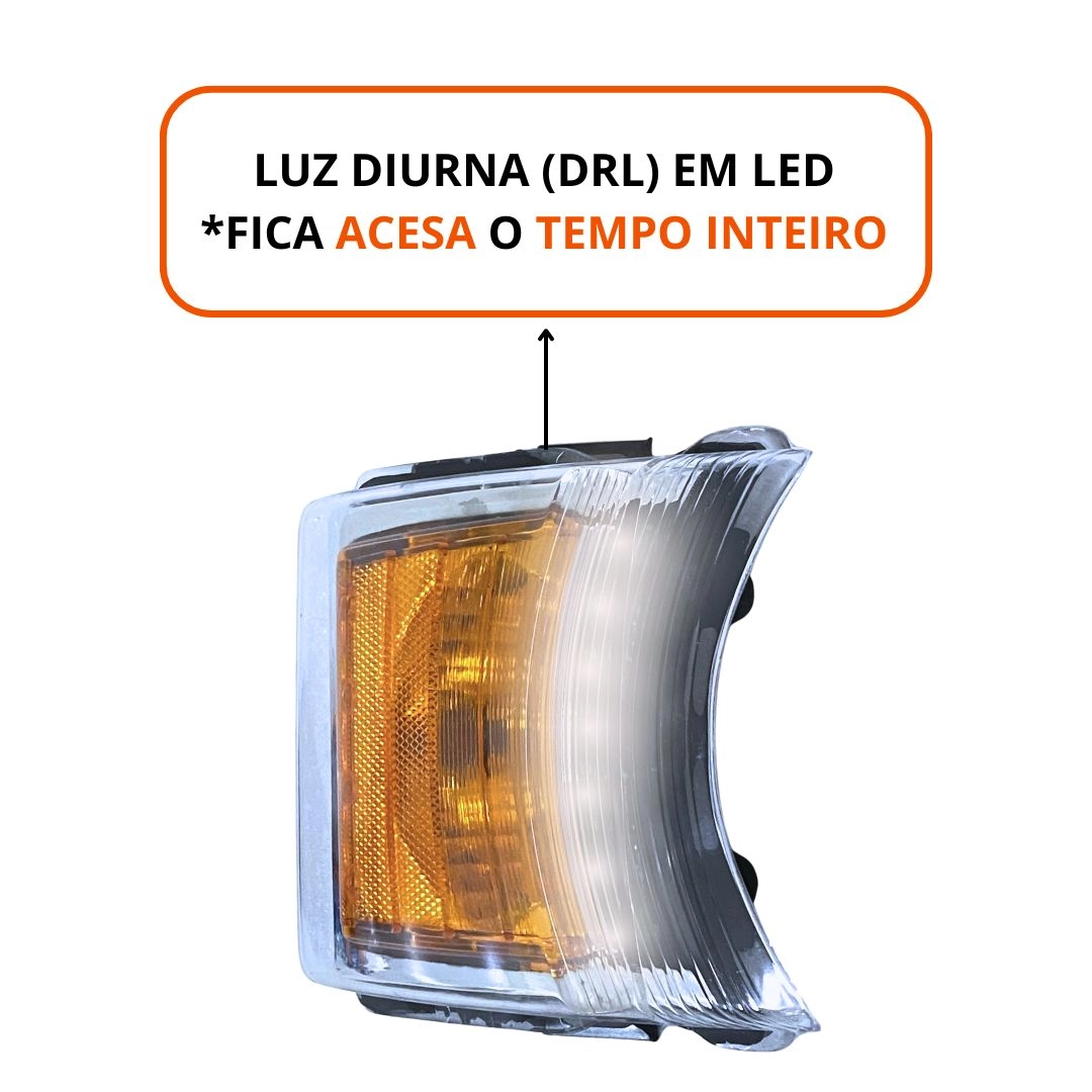 Lanterna Pisca Seta Para Scania Série 5 Série 6 P G R Full LED Dianteira