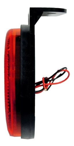 Kit 12 Lanternas Lateral Led Caminhão Carreta Com Suporte Vermelha G Kit 12 Lanternas Lateral Led Caminhão Carreta Com Suporte Vermelha G