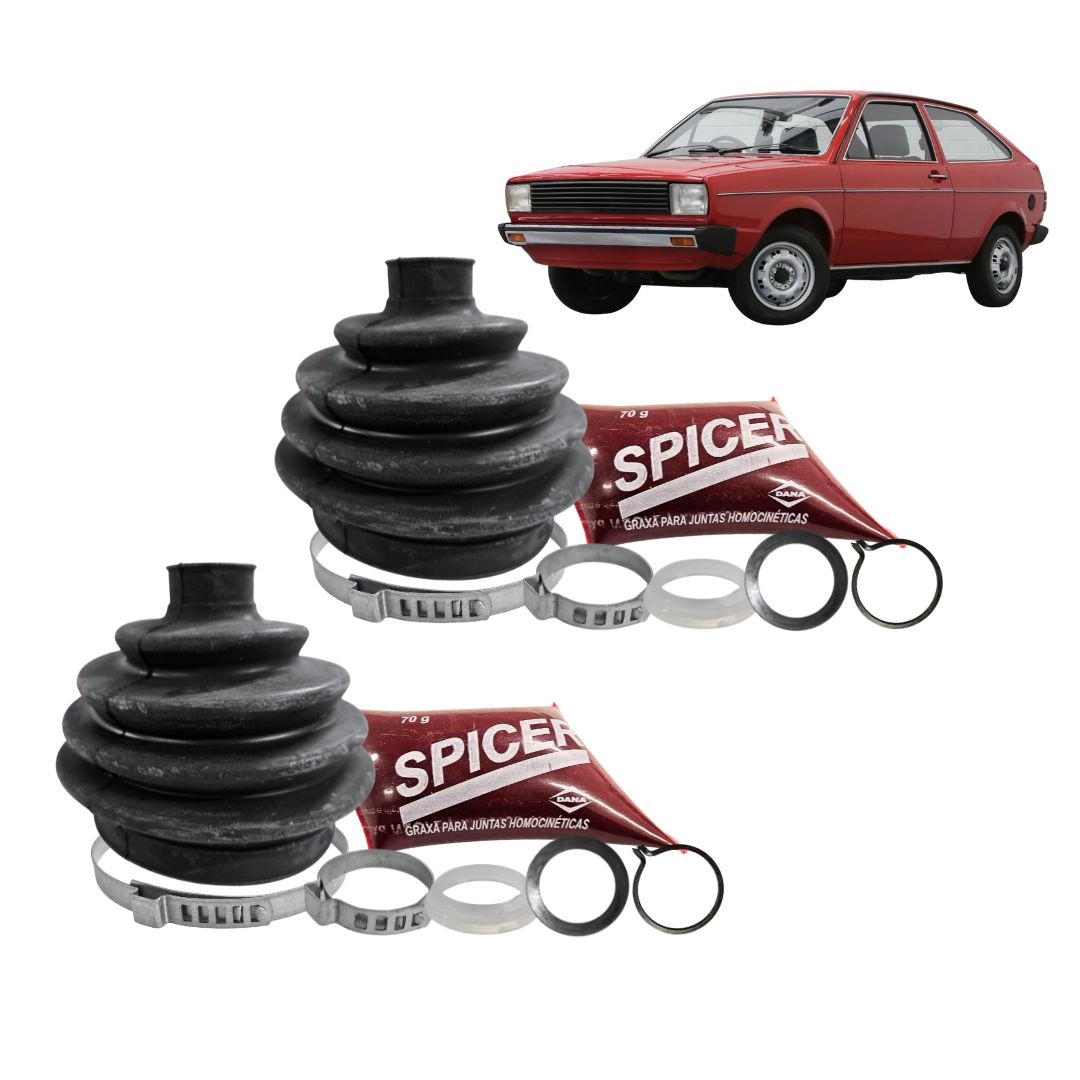 Par Coifa Homocinetica Para Gol Quadrado 1.6 1.8 AP Roda