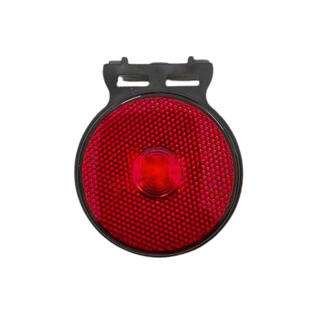 Lanterna Lateral Implemento P 65mm Com Suporte LED Vermelha Para Carreta Caminhão Trailer Reboque
