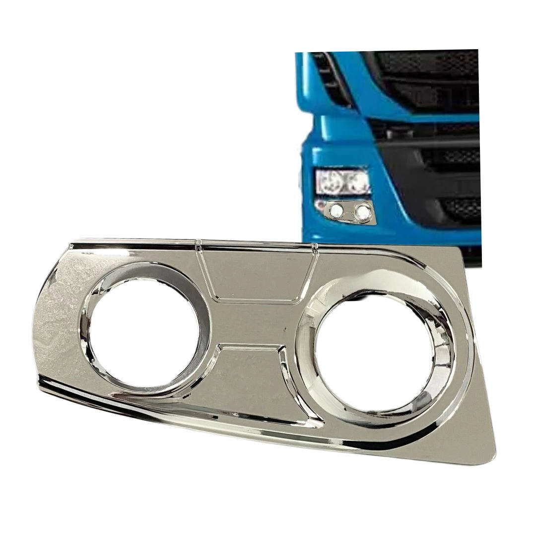 Moldura Farol Auxiliar Para Iveco Stralis Cromado LD Moldura Farol Auxiliar Para Iveco Stralis Cromado LD