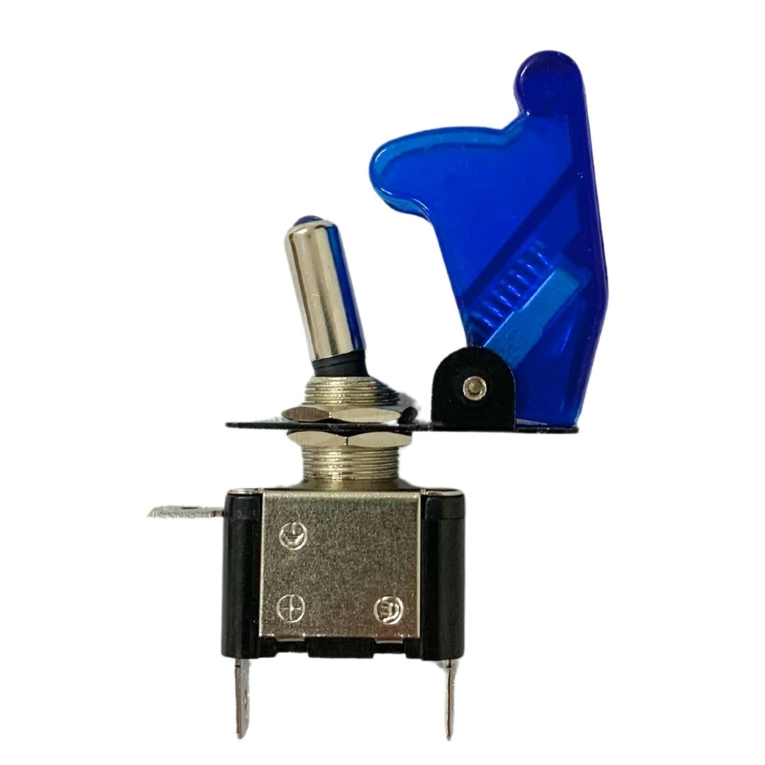 Chave Tipo Caça 2 Posições Botão Liga Desliga 12v LED Azul