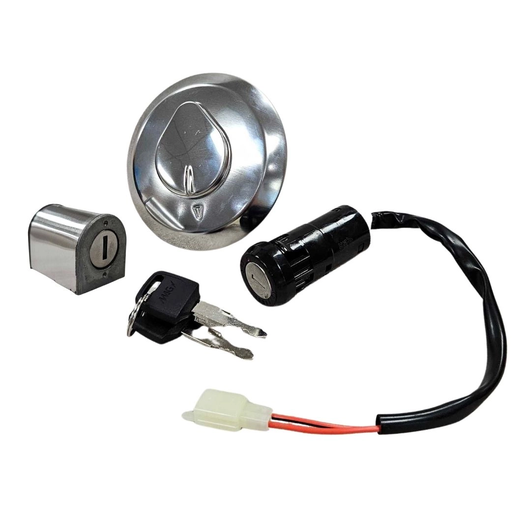 Conjunto Trava de Ignição Guidão Tanque Para Honda CG 125 Fan Es Ks CG 1250 Cargo 2009 a 2013 Magnetron 90264240