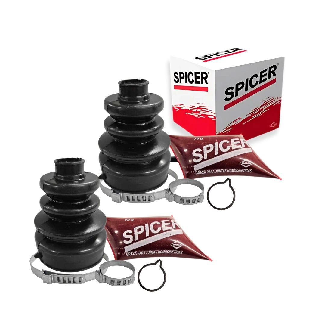 Par Kit Reparo Coifa Homocinetica Para Fiorino 85 a 02 Roda