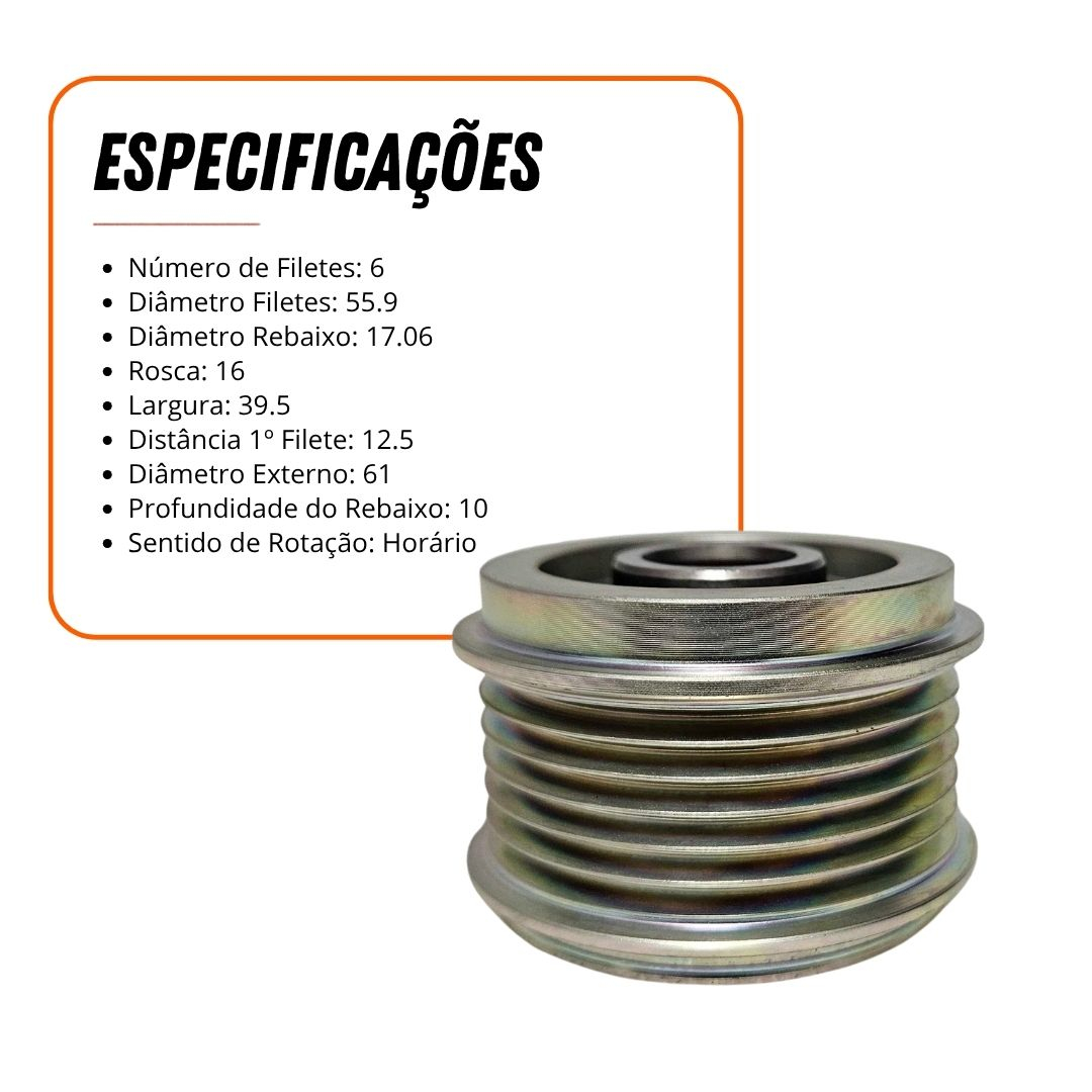 Polia Alternador Para Audi A1 A3 A4 A5 A6 A7 A8 Q2 Q3 Q5 Q6 Q7 Q8 TT Porsche Macan Vw Amarok Golf Jetta Passat Polo Tiguan Polia Alternador Para Audi A1 A3 A4 A5 A6 A7 A8 Q2 Q3 Q5 Q6 Q7 Q8 TT Porsche Macan Vw Amarok Golf Jetta Passat Polo Tiguan