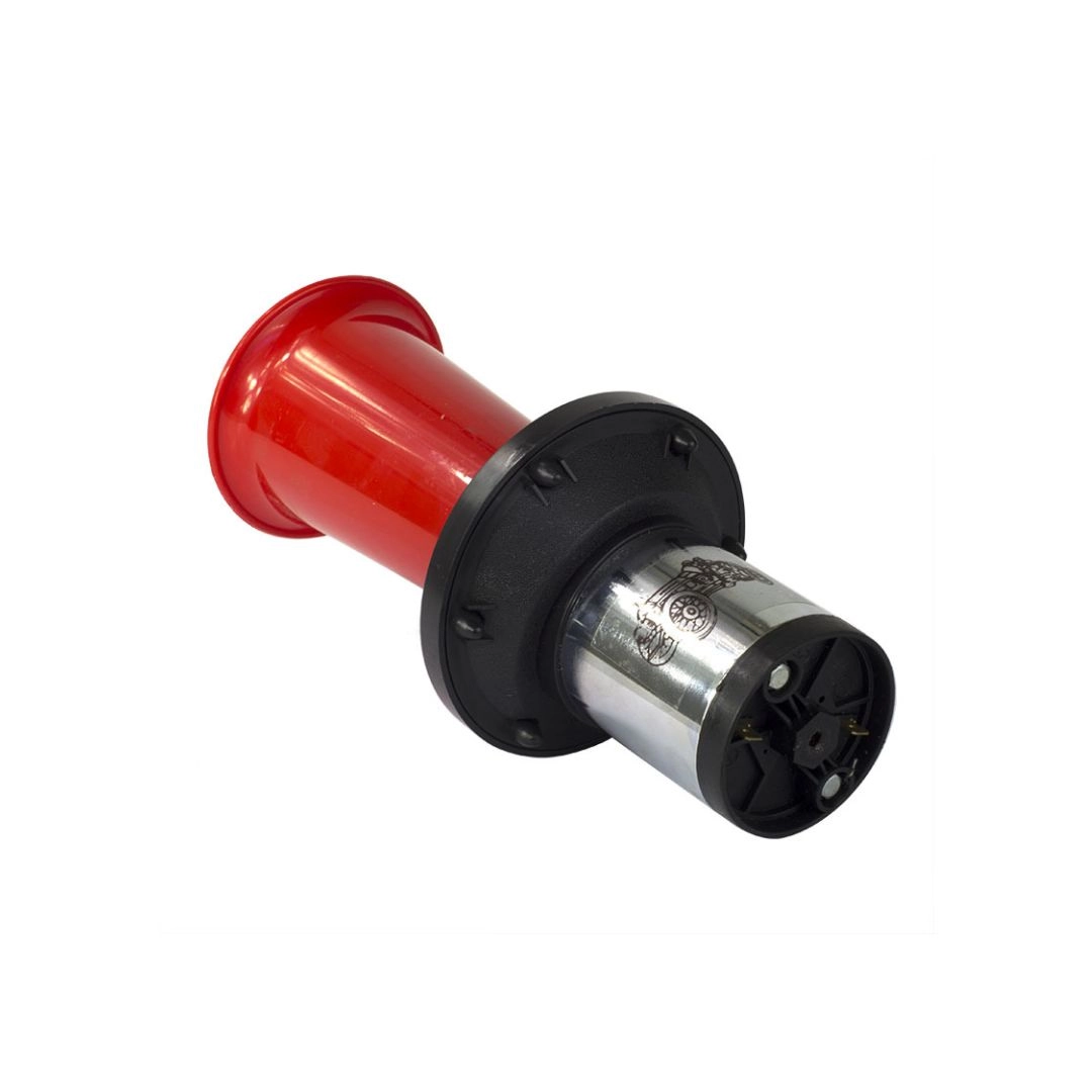 Buzina Uga Uga Tipo Calhambeque Uga-Uga 12v Vermelha Universal C/ Compressor Para Vw Gol Vetor VT046