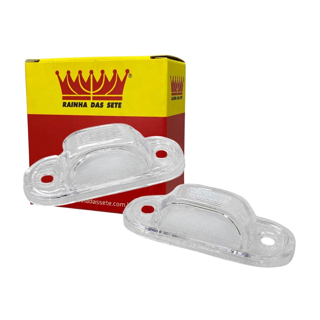 Par Lente Luz Placa Para Saveiro Voyage Quadrado Até 1996 Par Lente Luz Placa Para Saveiro Voyage Quadrado Até 1996