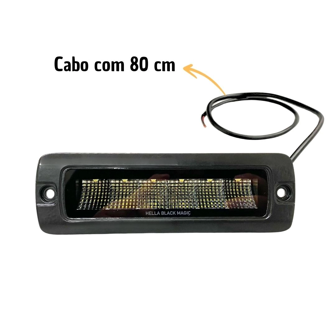 Mini Barra de LED Multivolt Flood 6 LEDs Universal Jipes Off Road Hella 1FB358176221 Mini Barra de LED Multivolt Flood 6 LEDs Universal Jipes Off Road Hella 1FB358176221