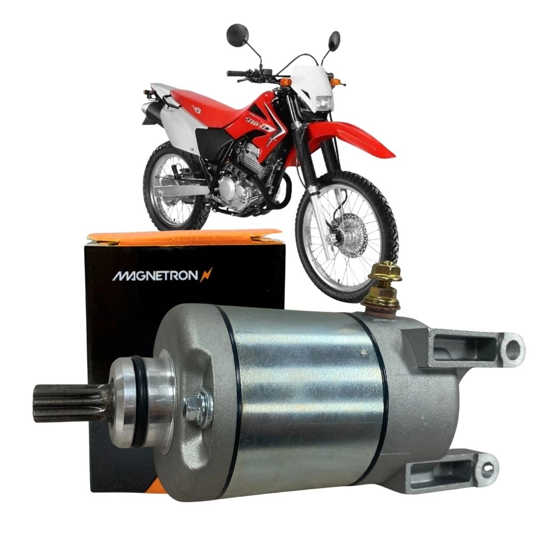 Motor de Partida Arranque 9 Dentes 12v Para Honda Xr Tornado 250 Twister 250 2001 a 2009 Magnetron 90205570 Motor de Partida Arranque 9 Dentes 12v Para Honda Xr Tornado 250 Twister 250 2001 a 2009 Magnetron 90205570
