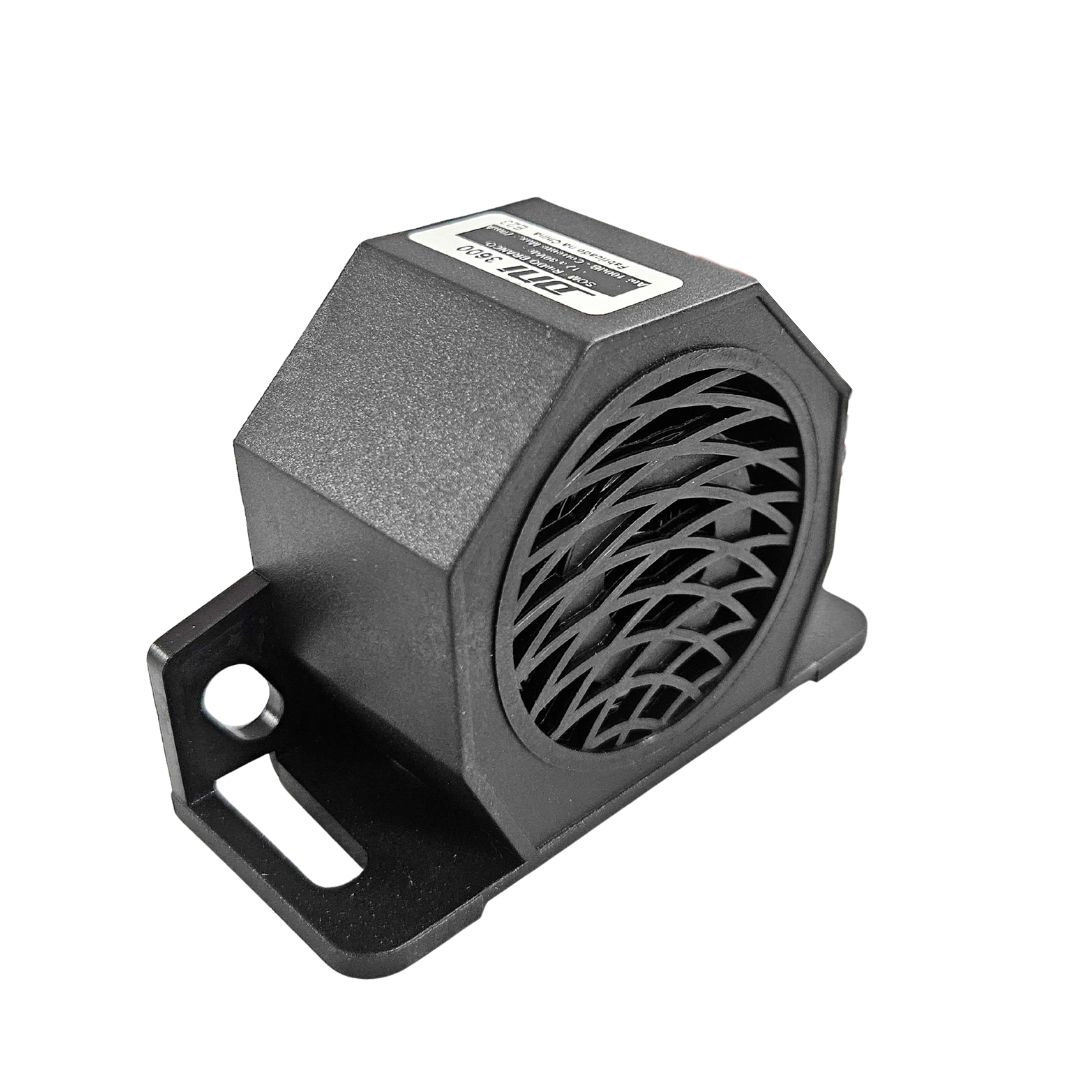 Sirene Marcha Ré Direcional Universal 12v a 80v Som Branco