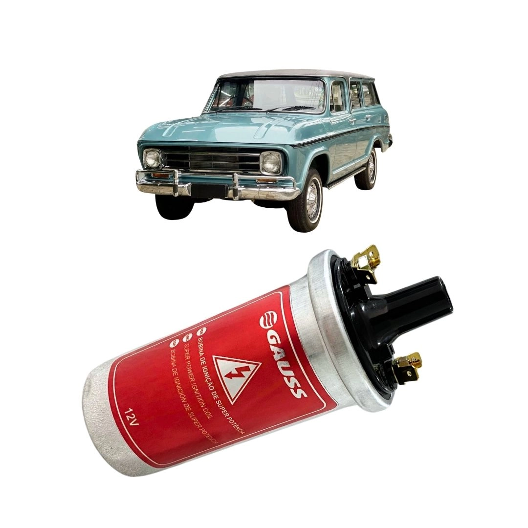 Bobina Ignição 12v Para Veraneio 3.9 1966 a 1986 0221119021 Bobina Ignição 12v Para Veraneio 3.9 1966 a 1986 0221119021