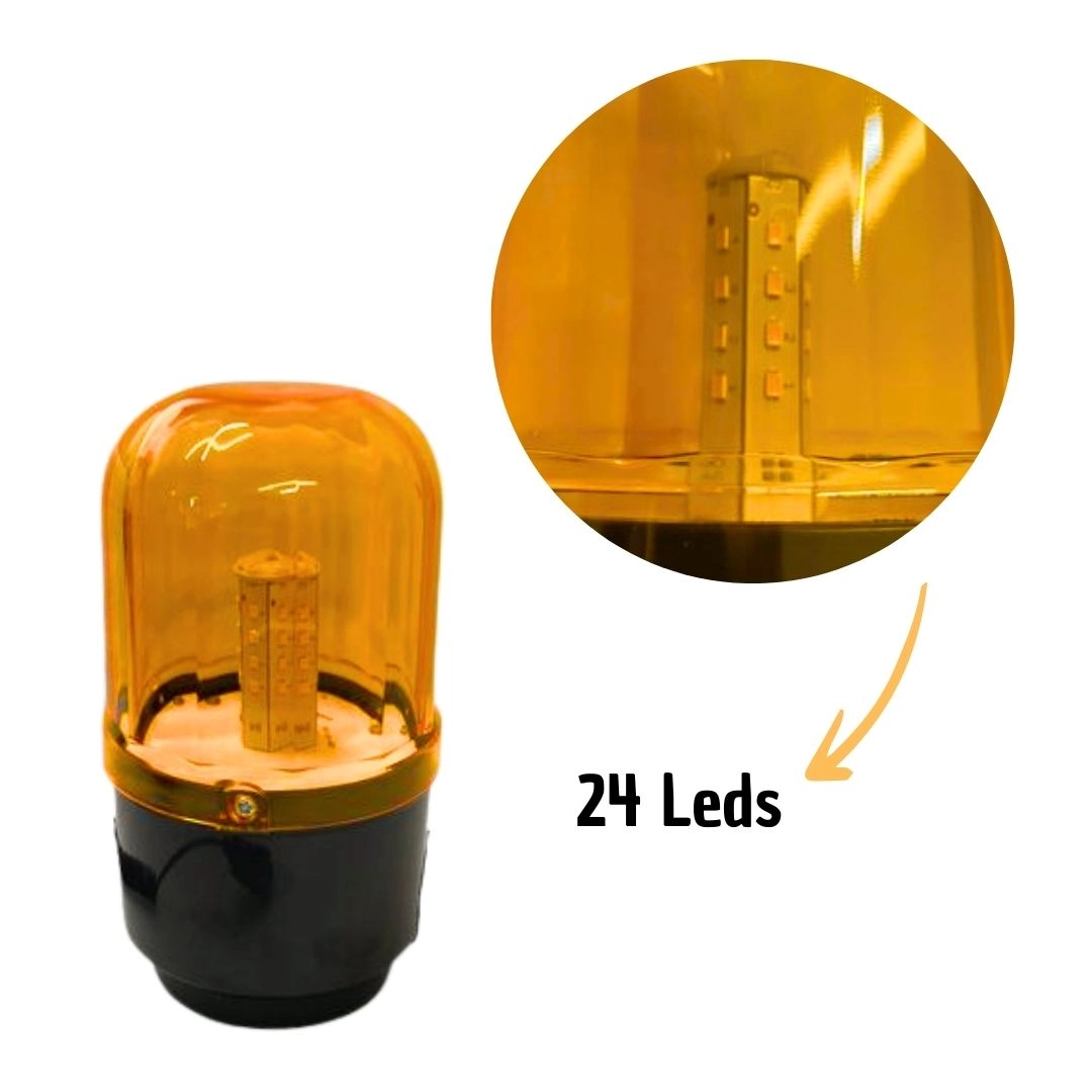 Giroflex Luz Emergência LED Giroled Universal Bivolt Âmbar