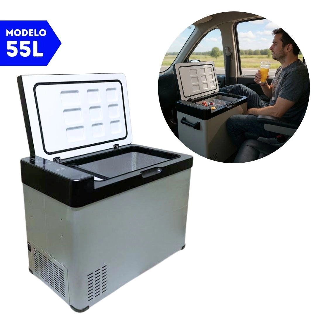 Geladeira 55 Litros 12V/24V 110v/220v Caminhão Ônibus Van