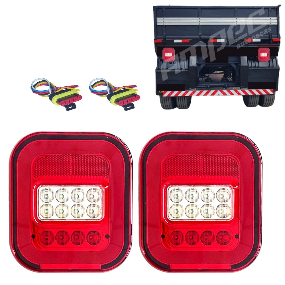 Kit Lanterna Traseira FULL LED Universal Marmitao NIX 12 24V Kit Lanterna Traseira FULL LED Universal Marmitao NIX 12 24V