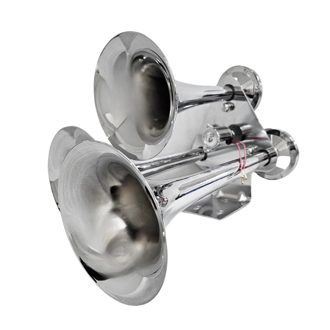 Buzina Marítima Trem Navio Para Caminhão 12/24v 3 Cornetas