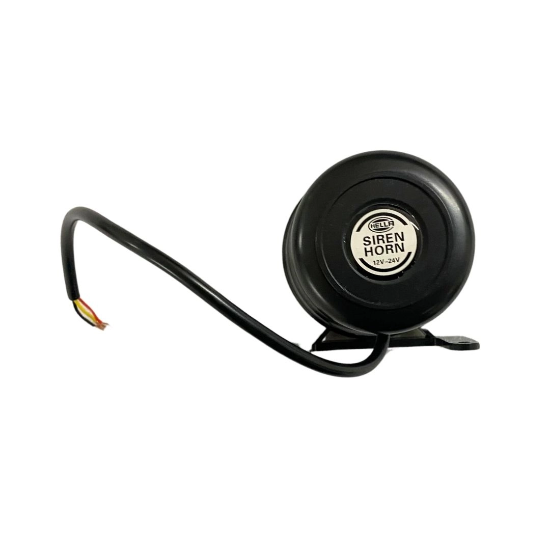 Sirene de Marcha Ré Intermitente Bivolt 12V 24V Universal 80dB a 110dB Alta Durabilidade Hella 3SL009148541 Original