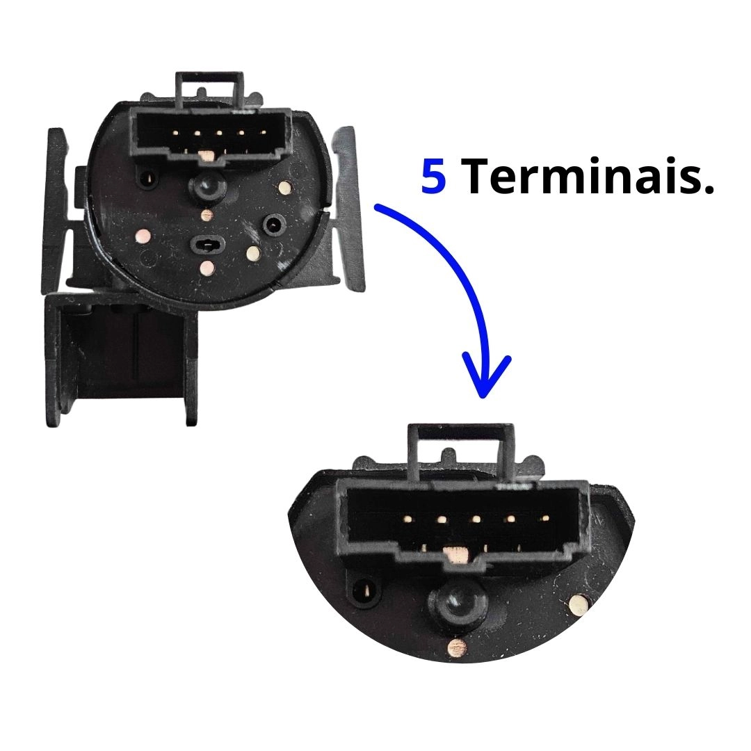 Comutador Ignição Partida Para GM Meriva Após 2002 5 Vias