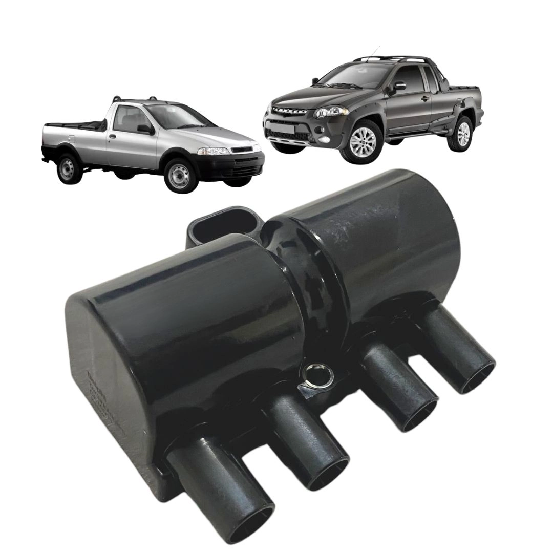 Bobina Ignição Para Strada 1.8 2003 a 2012 3 Pinos Delphi