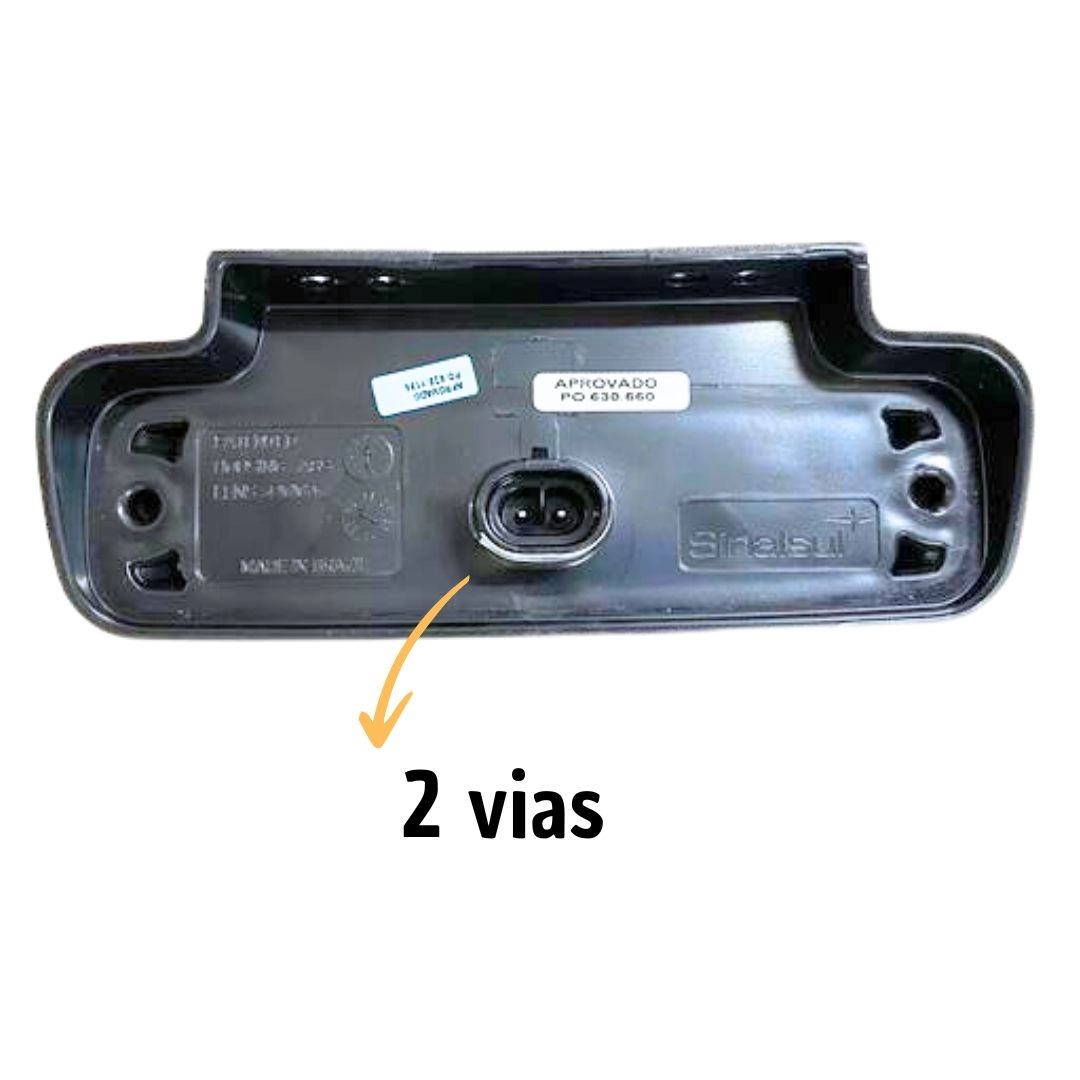 Lanterna Lateral Posição Direcional Com Suporte LED Amarela