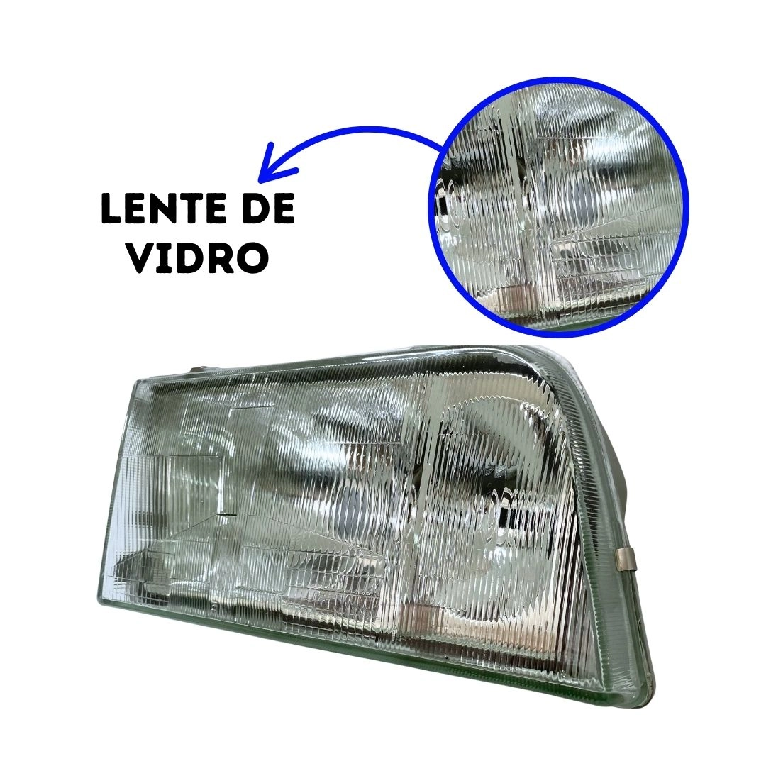 Farol Principal Ford Opala Caravan 88 a 92 Vidro Direito Farol Principal Ford Opala Caravan 88 a 92 Vidro Direito