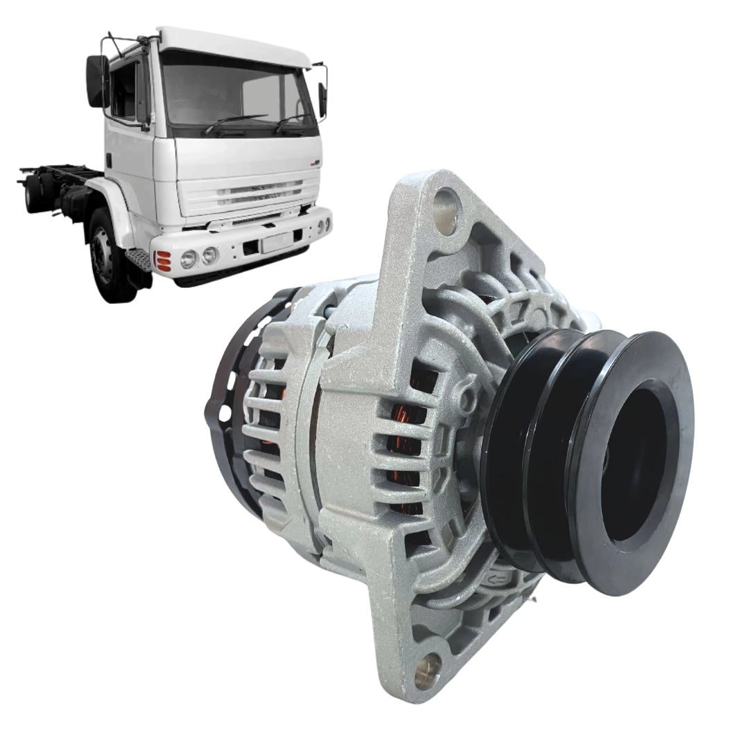 Alternador 90a 12v Para Mercedes Benz 1214C Polia Dupla ZEN
