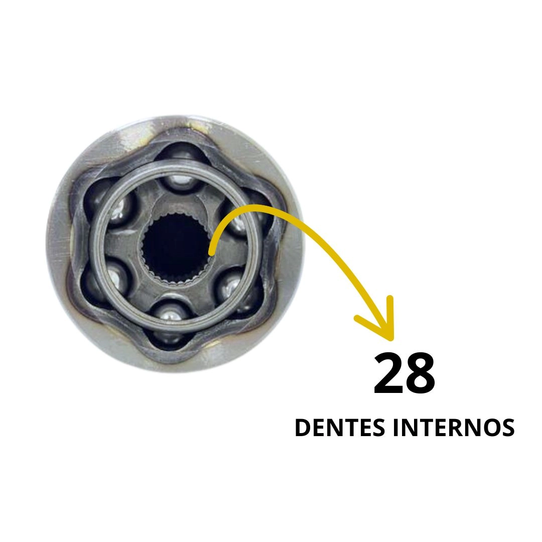 Junta Ponteira Homocinética Para Corsa 94 a 12 22x28 Dentes Junta Ponteira Homocinética Para Corsa 94 a 12 22x28 Dentes
