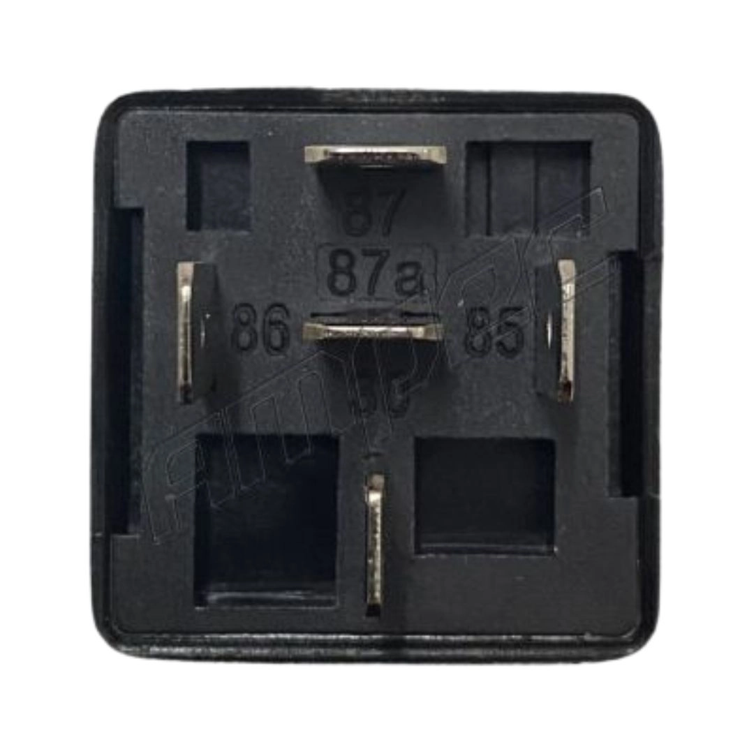 Relé Auxiliar Reversor 12v 40A / 10A 5 Terminais Com Suporte DNI0140