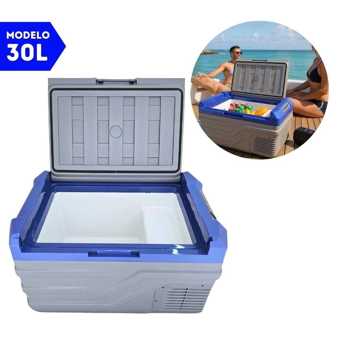Geladeira 30 Litros 12V/24V 110v/220v Barco Iate Lancha Geladeira 30 Litros 12V/24V 110v/220v Barco Iate Lancha