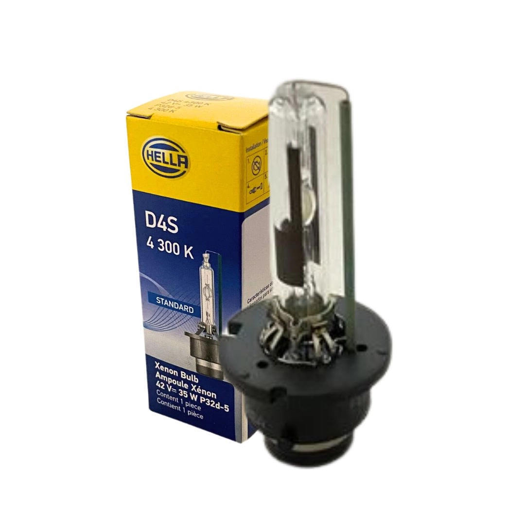 Lâmpada Xenon D4S 4300K 12V 24V Bivolt 35W Original Hella Lâmpada Xenon D4S 4300K 12V 24V Bivolt 35W Original Hella