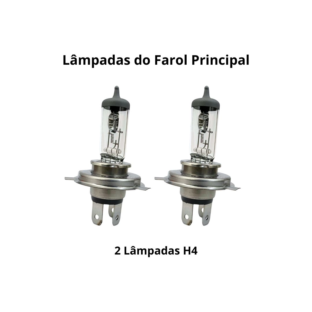 Par Farol ParaScania Série 4 Com Lampadas H4