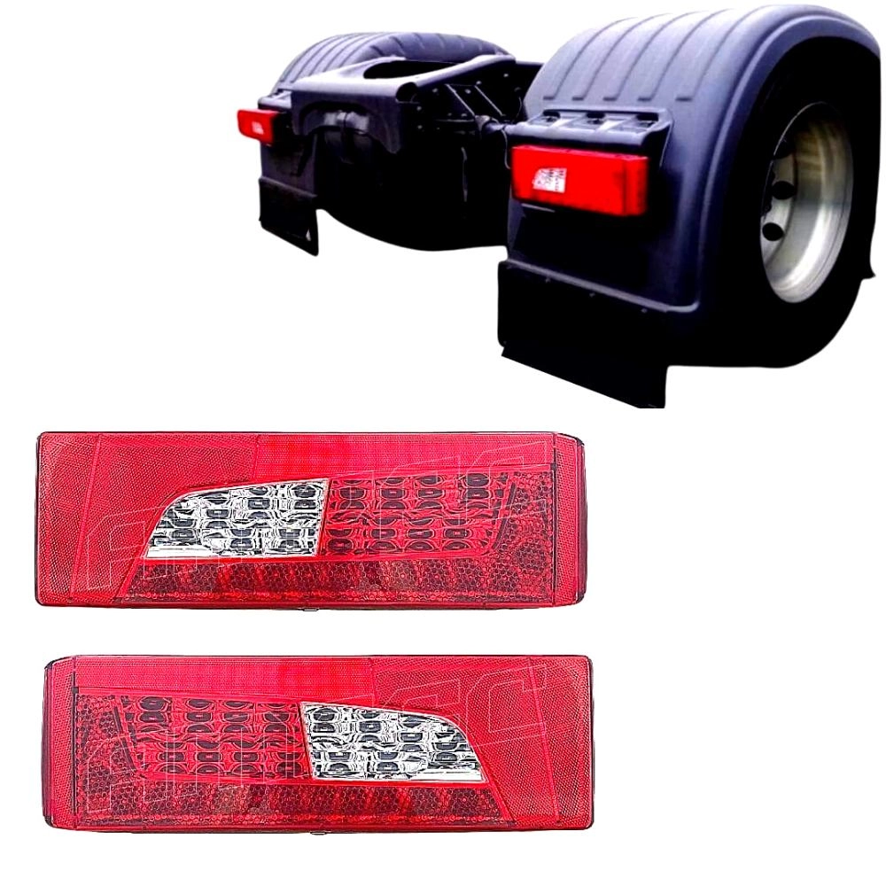 Par Lanterna Traseira Compatível Scania S5 S6 PGR LED Par Lanterna Traseira Compatível Scania S5 S6 PGR LED