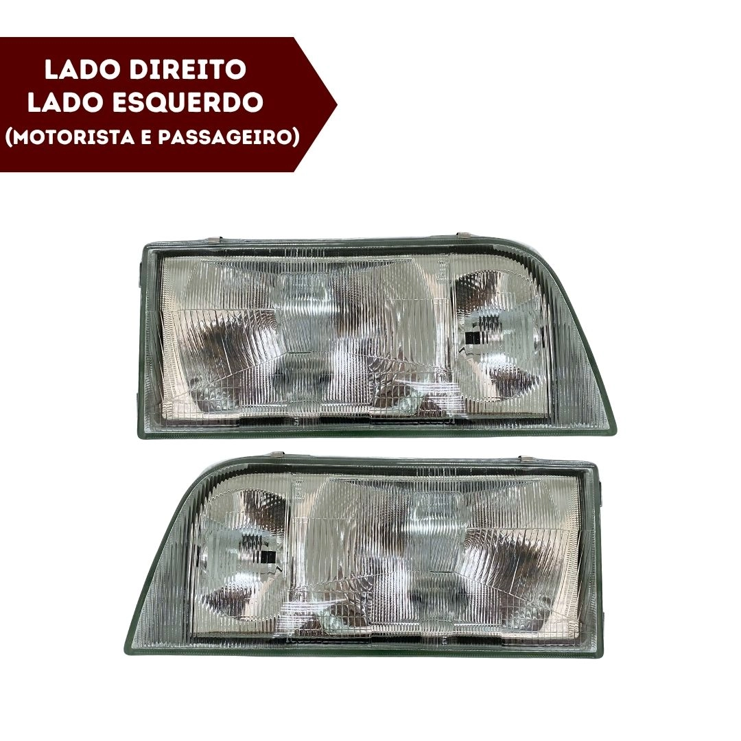 Par Farol Principal Ford Opala Caravan 1988 a 1992 Vidro Par Farol Principal Ford Opala Caravan 1988 a 1992 Vidro