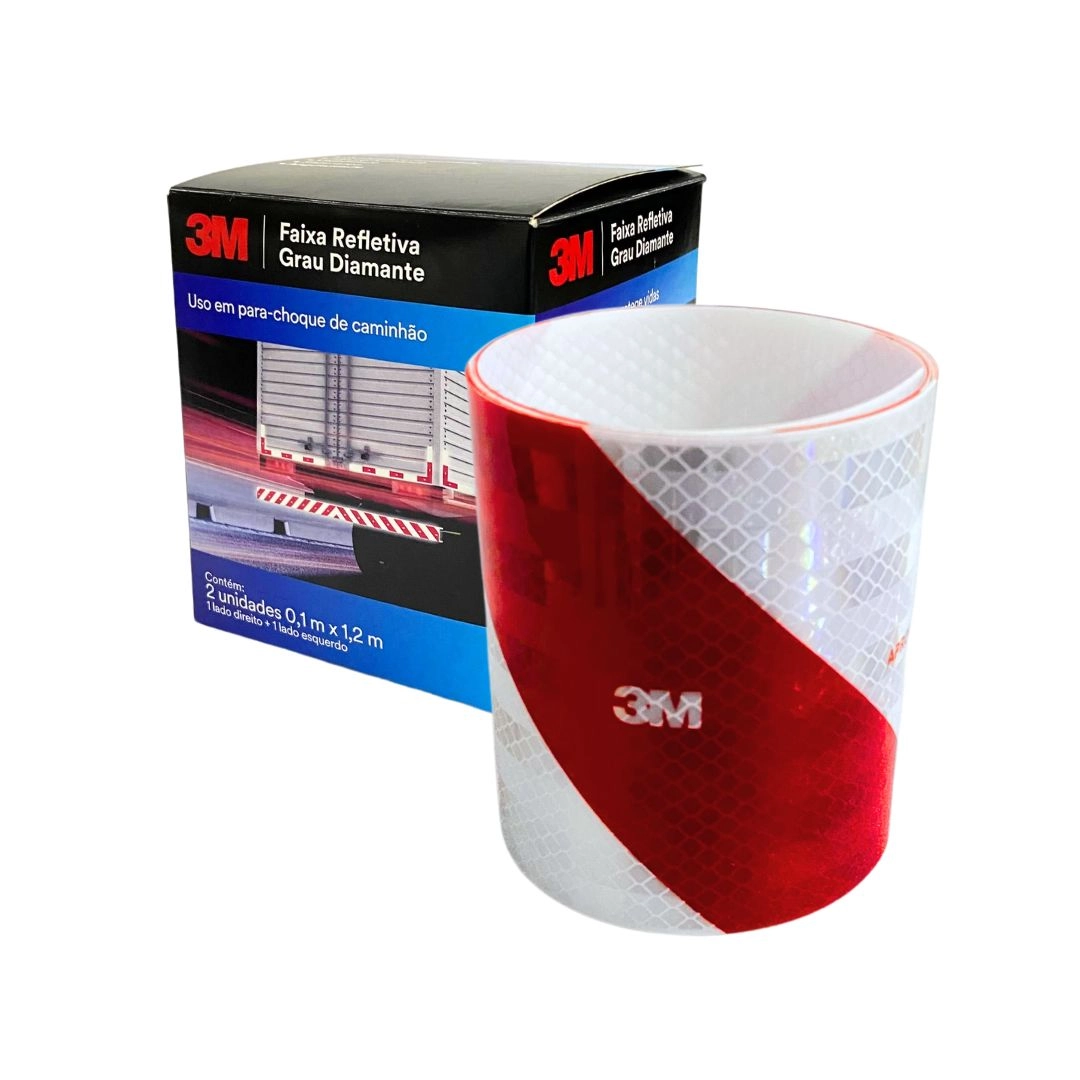 Faixa Refletiva 3M Original Caminhao Parachoque 2,40 Metros