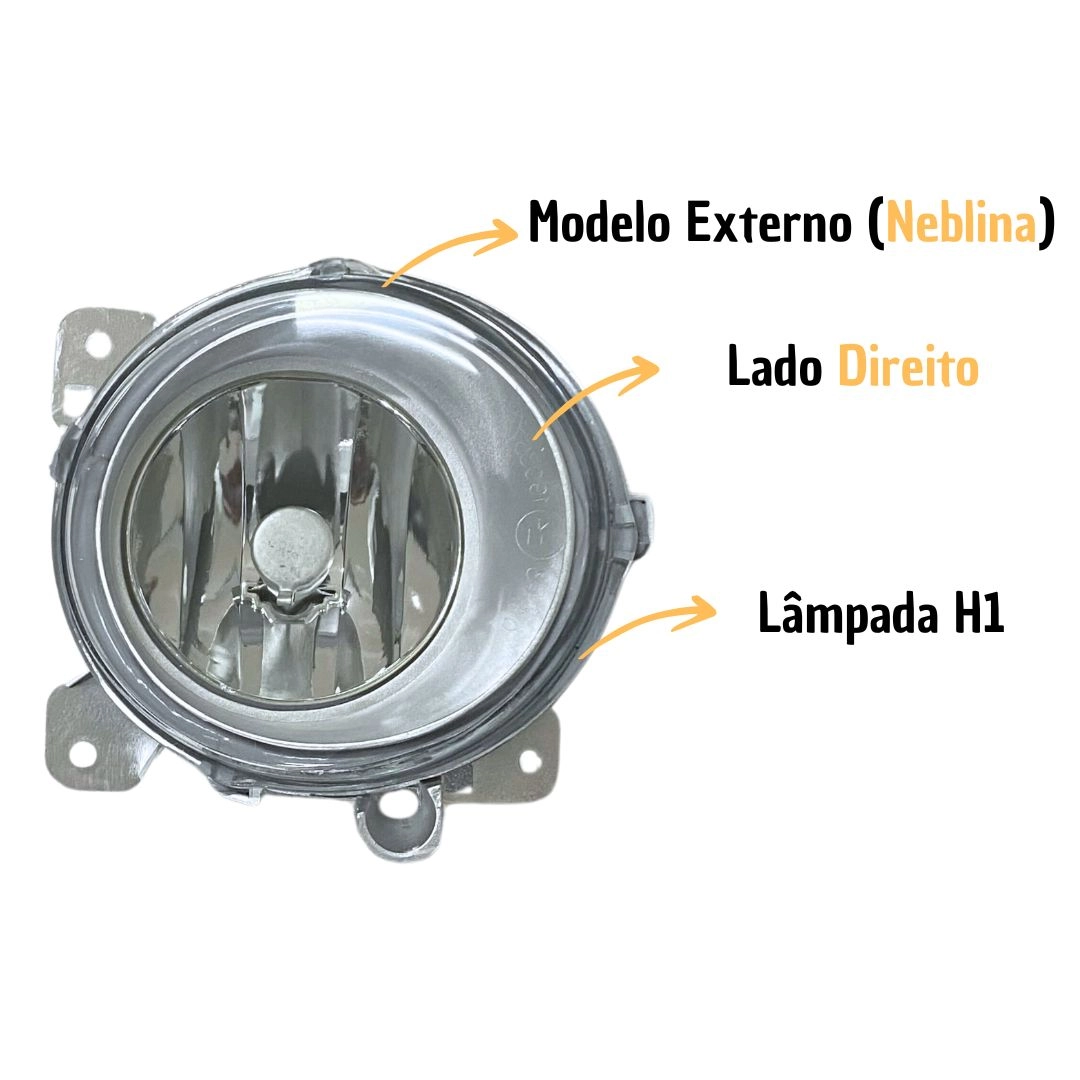 Farol Neblina Auxiliar Para Scania Série 4 e 5 PGR Lado Direito Autolux 1446356