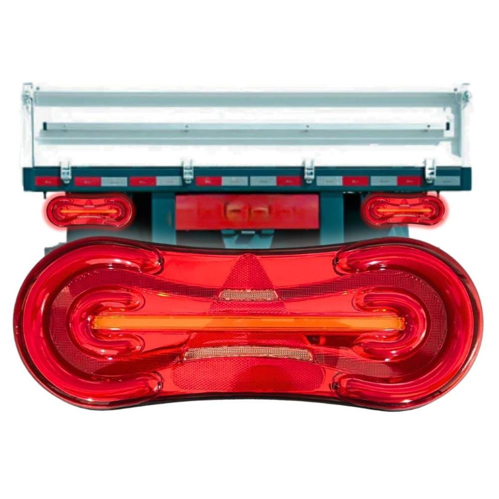 Lanterna Traseira 24v Lado Direito Full LED Para Carreta Facchini Após 2019 IVAL 3080 Lanterna Traseira 24v Lado Direito Full LED Para Carreta Facchini Após 2019 IVAL 3080
