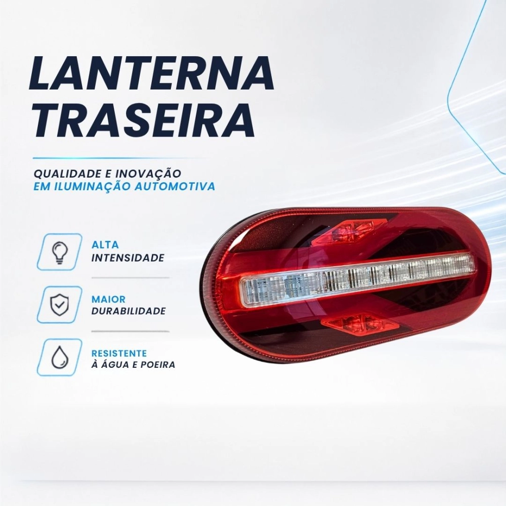 Lanterna Traseira 24v LED Universal Implementos Randon Sinal Sul 2352065020 Lanterna Traseira 24v LED Universal Implementos Randon Sinal Sul 2352065020