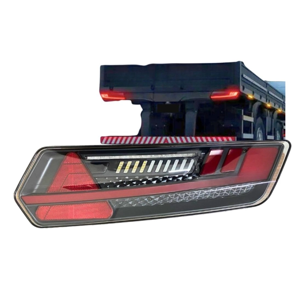 Lanterna Traseira LED Multifunção 24V Flashing Lado Direito Lanterna Traseira Caminhão Full Led